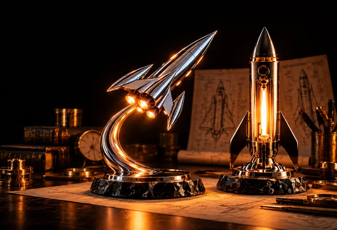 Shuttle or Rocket concept lamps